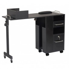 2714 Folding Portable Top Quality Hideaway Manicure Table Black