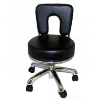 69 Dollar Pedicure Stool 3107A Black Large Seat 