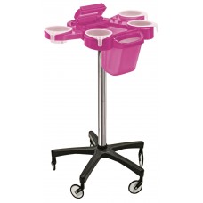 Service Plus Violet Hair Coloring Trolley With Foiler Plus Trash Can
