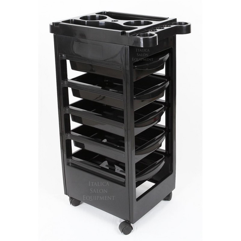 ITALICA T005 Hair Coloring Cart With Storage Area for Color Tubes