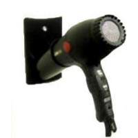 Black Plastic Hair Dryer Holder Model Wall or Cabinet Mount